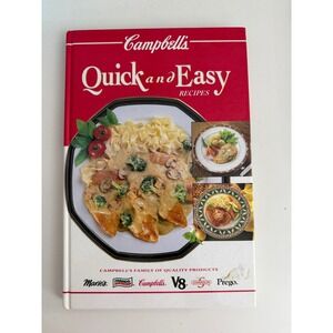 Campbells Quick and Easy Recipes Hardcover Cookbook 1995 ISBN 0517103370